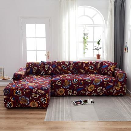 91家纺网 家纺一手货源 找家纺 （总）逐日沙发套 2023新款牛奶丝印花沙发套