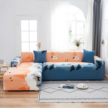 91家纺网 家纺一手货源 找家纺 （总）逐日沙发套 2023新款牛奶丝印花沙发套