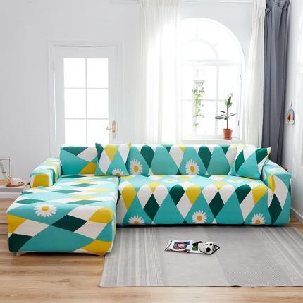 91家纺网 家纺一手货源 找家纺 （总）逐日沙发套 2023新款牛奶丝印花沙发套