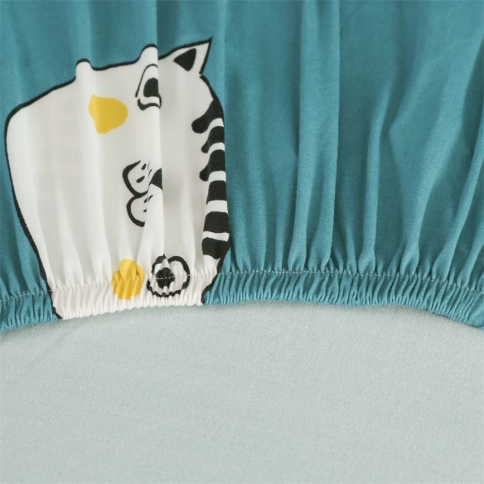 91家纺网 家纺一手货源 找家纺 逐日沙发套 2023新款牛奶丝印花沙发套 猫狗保镖