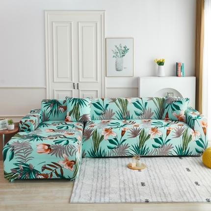 逐日沙发套 2023新款牛奶丝印花沙发套 清雅幽香