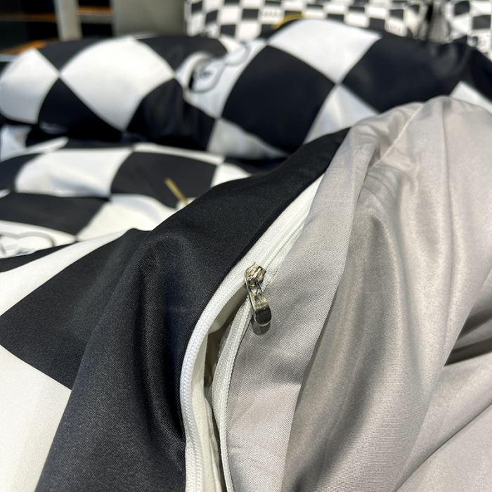 91家纺网 家纺一手货源 找家纺 色鬼布艺 2023新款博主风水洗真丝春夏冰丝四件套天丝床单床笠款四件套 表情