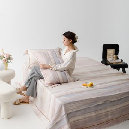 榻尚 2024新款竹纤维印花夏凉席三件套 大理 咖