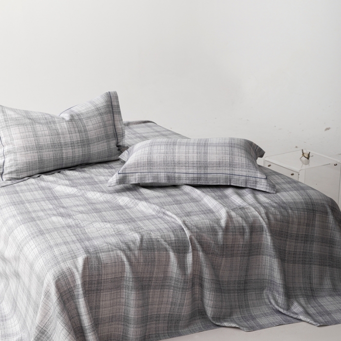 91家纺网 家纺一手货源 找家纺 榻尚 2023新款竹纤维印花夏凉席三件套 绅士灰