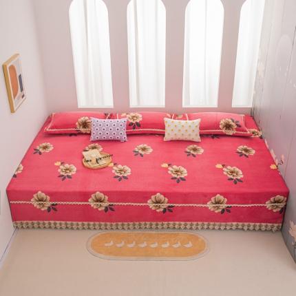 91家纺网 家纺一手货源 找家纺 （总）新款牛奶绒印花炕盖榻榻米炕垫