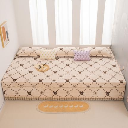 91家纺网 家纺一手货源 找家纺 （总）新款牛奶绒印花炕盖榻榻米炕垫