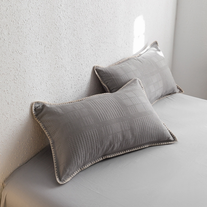 91家纺网 家纺一手货源 找家纺 （总）沐棉家居 2023新款全棉华夫格单品枕套