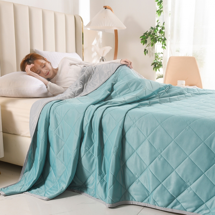 91家纺网 家纺一手货源 找家纺 （总）德比尔斯 2026款艾草冰泉凉感丝夏被夏凉被空调被直播爆款