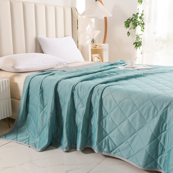 91家纺网 家纺一手货源 找家纺 （总）德比尔斯 2026款艾草冰泉凉感丝夏被夏凉被空调被直播爆款