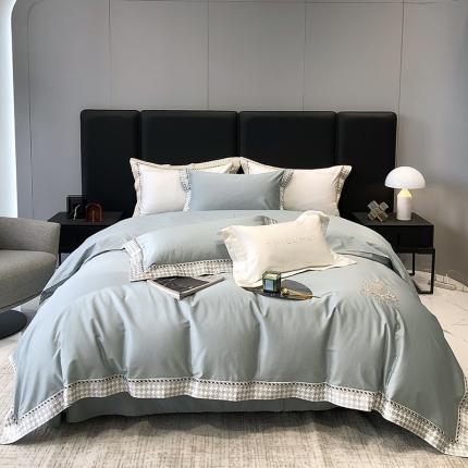 91家纺网 家纺一手货源 找家纺 总 太古汇 2023新款A类全棉刺绣轻奢法式四件套-戴妃系列