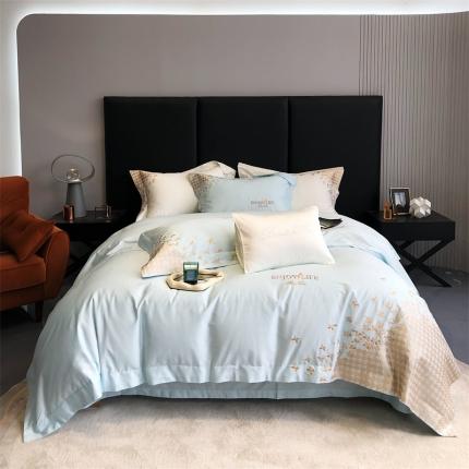 （总）馨蕊2023新款100支CR工艺全棉系列四件套-棉千鸟格