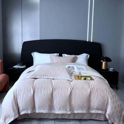 优悦2023新款提花冰丝系列四件套 莫妮卡-香槟