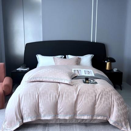 优悦2023新款提花冰丝系列四件套 娜爱-香槟