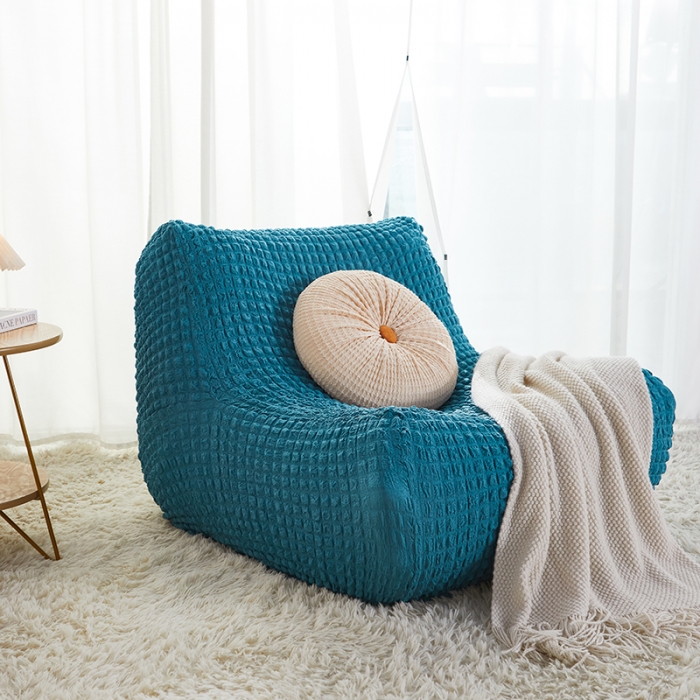 91家纺网 家纺一手货源 找家纺 （总）丝绮鹿 2023新款爆米花懒人毛毛虫沙发全包沙发套四季通用款