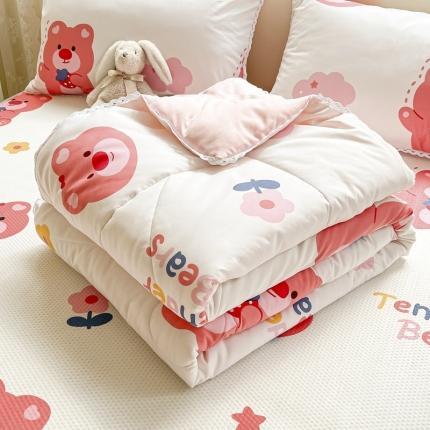 91家纺网 家纺一手货源 找家纺 （总）慕尚 2025新款ins水洗小花边夏被