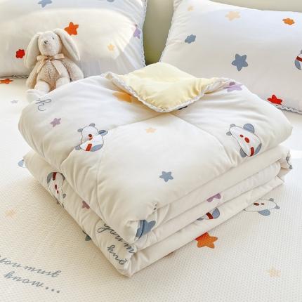 91家纺网 家纺一手货源 找家纺 （总）慕尚 2025新款ins水洗小花边夏被