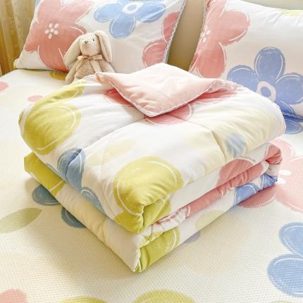 91家纺网 家纺一手货源 找家纺 （总）慕尚 2025新款ins水洗小花边夏被