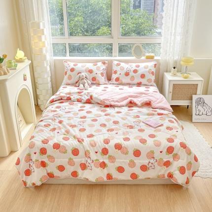 91家纺网 家纺一手货源 找家纺 （总）慕尚 2025新款ins水洗小花边夏被