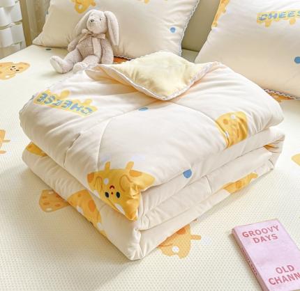 91家纺网 家纺一手货源 找家纺 （总）慕尚 2025新款ins水洗小花边夏被