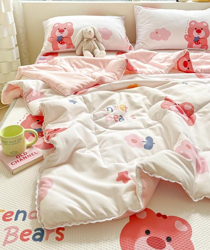 91家纺网 家纺一手货源 找家纺 （总）慕尚 2025新款ins水洗小花边夏被