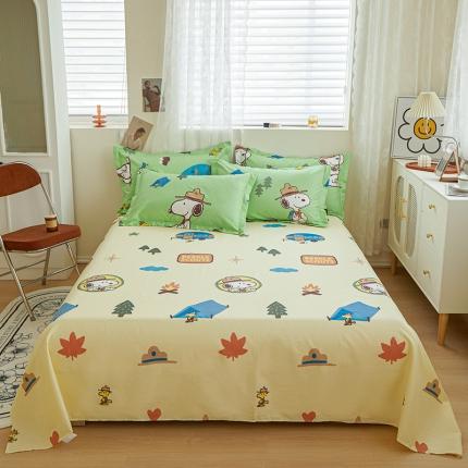 91家纺网 家纺一手货源 找家纺 （总）钰伶 2025新款全棉13372史努比纯棉单床单