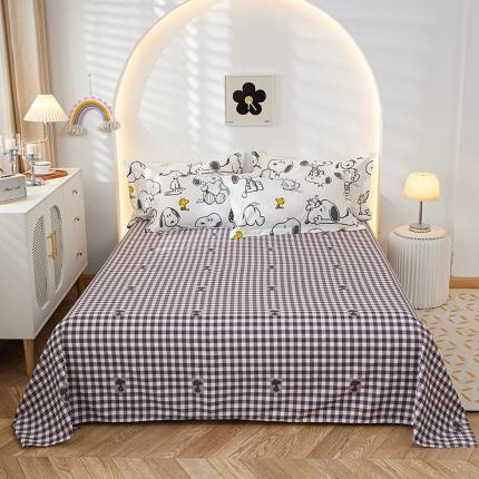 91家纺网 家纺一手货源 找家纺 （总）钰伶 2025新款全棉13372史努比纯棉单床单