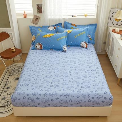 91家纺网 家纺一手货源 找家纺 （总）钰伶 2025新款全棉13372史努比纯棉单床笠