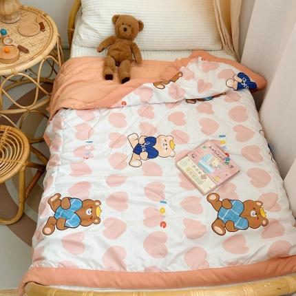 91家纺网 家纺一手货源 找家纺 （总）嗨生活 2025新款水洗棉手包边幼儿园儿童夏被（爆款）