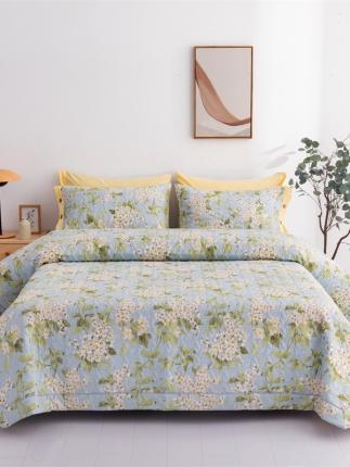 91家纺网 家纺一手货源 找家纺 优乐家纺  2023新款全棉印花绗绣系列2 蜀绣