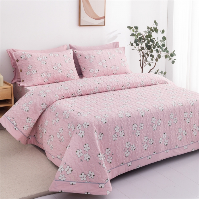 91家纺网 家纺一手货源 找家纺 优乐家纺  2023新款全棉印花绗绣系列2 纯净