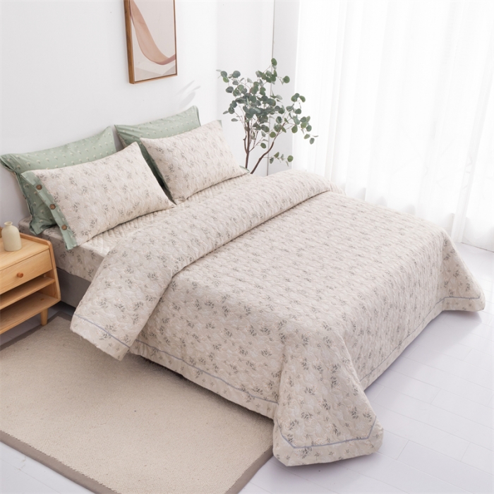 91家纺网 家纺一手货源 找家纺 优乐家纺  2023新款全棉印花绗绣系列2 妃子笑