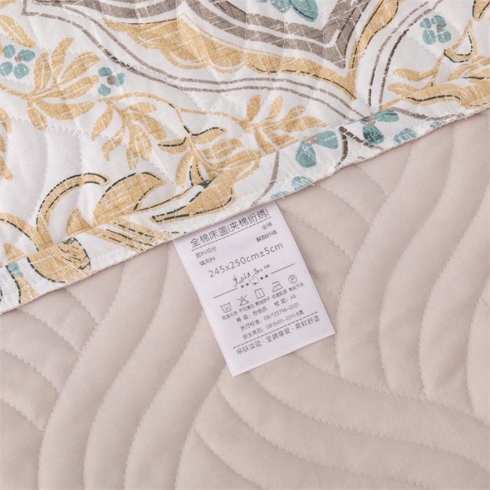 91家纺网 家纺一手货源 找家纺 优乐家纺  2023新款全棉印花绗绣系列2 洛丽娜