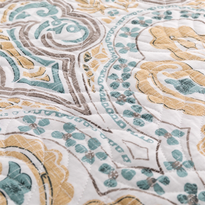 91家纺网 家纺一手货源 找家纺 优乐家纺  2023新款全棉印花绗绣系列2 洛丽娜