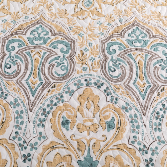 91家纺网 家纺一手货源 找家纺 优乐家纺  2023新款全棉印花绗绣系列2 洛丽娜