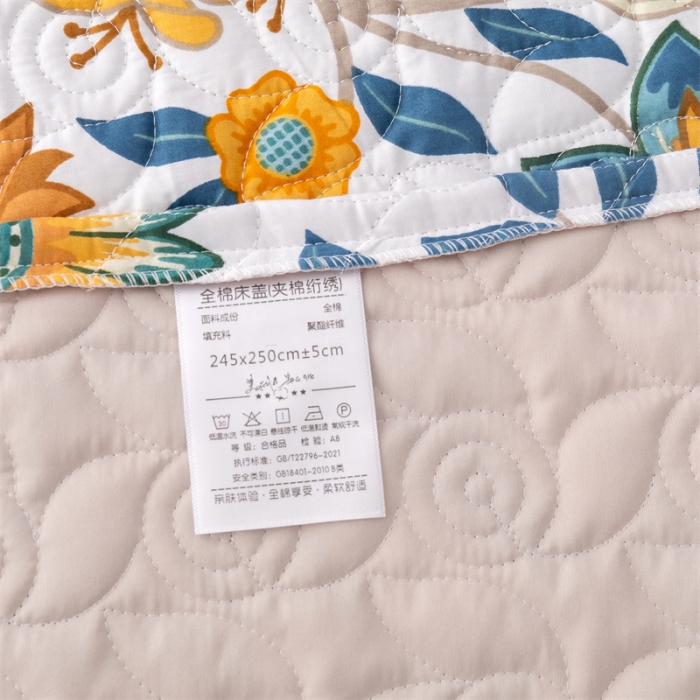 91家纺网 家纺一手货源 找家纺 优乐家纺  2023新款全棉印花绗绣系列2 秋季物语