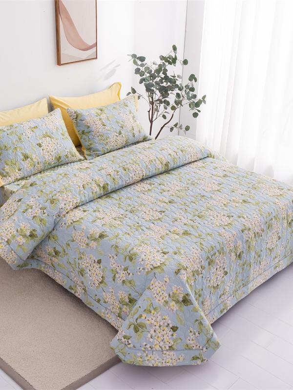 91家纺网 家纺一手货源 找家纺 优乐家纺  2023新款全棉印花绗绣系列2 蜀绣