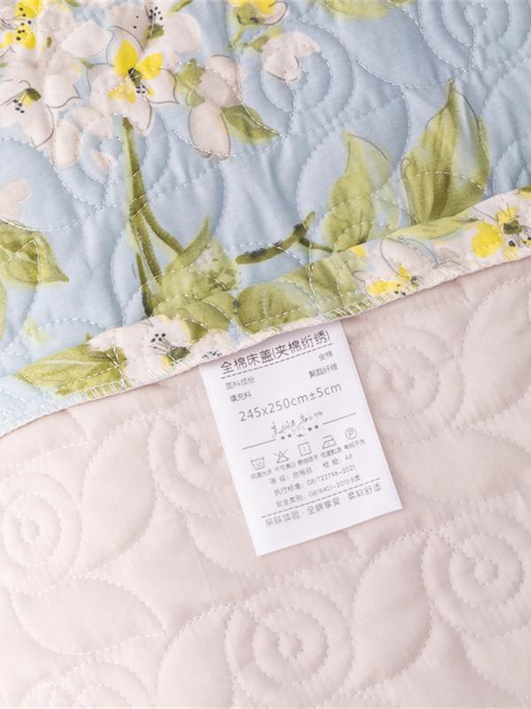 91家纺网 家纺一手货源 找家纺 优乐家纺  2023新款全棉印花绗绣系列2 蜀绣