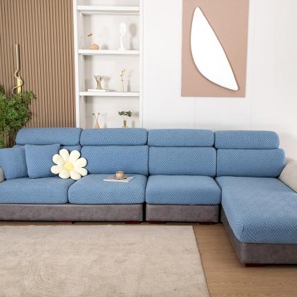 91家纺网 家纺一手货源 找家纺 （总）2026新款弦思沙发笠 孔雀蓝