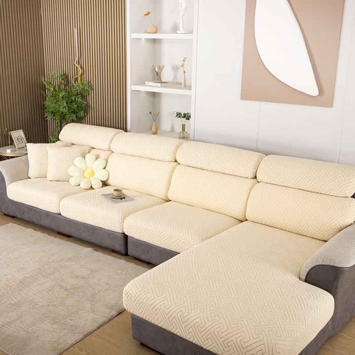 91家纺网 家纺一手货源 找家纺 （总）2026新款弦思沙发笠 奶白米