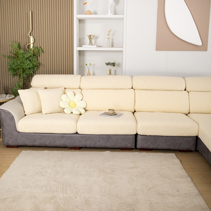 91家纺网 家纺一手货源 找家纺 （总）2026新款弦思沙发笠 奶白米