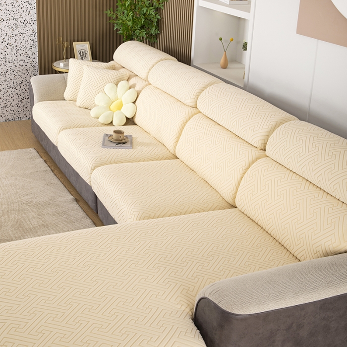 91家纺网 家纺一手货源 找家纺 （总）2026新款弦思沙发笠 奶白米