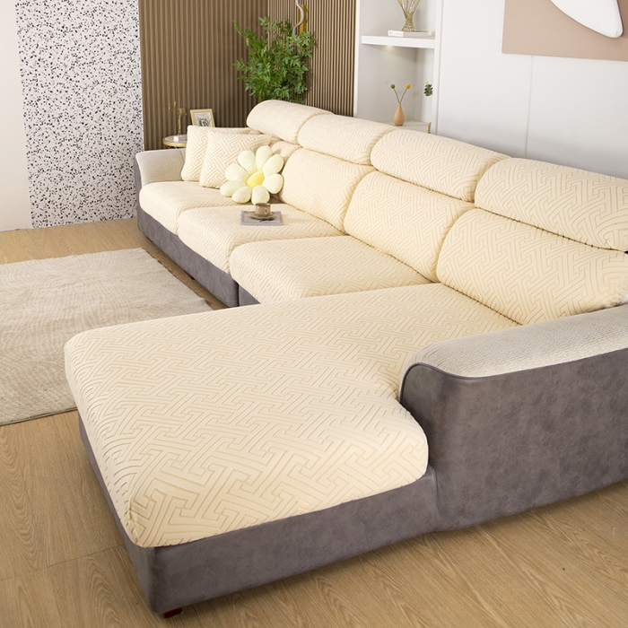 91家纺网 家纺一手货源 找家纺 （总）2026新款弦思沙发笠 奶白米