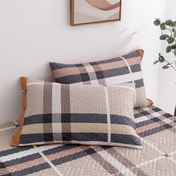 91家纺网 家纺一手货源 找家纺 优乐家纺 2023新款全棉印花绗绣系列2 单枕套 伯爵