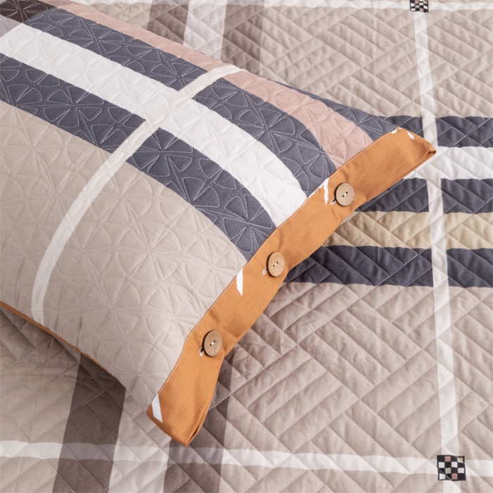 91家纺网 家纺一手货源 找家纺 优乐家纺 2023新款全棉印花绗绣系列2 单枕套 伯爵