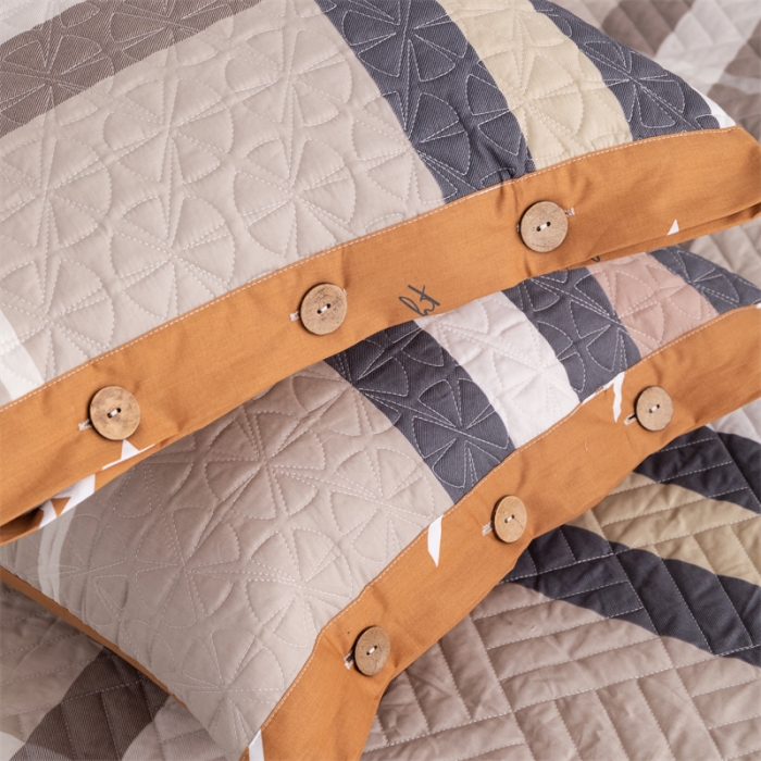 91家纺网 家纺一手货源 找家纺 优乐家纺 2023新款全棉印花绗绣系列2 单枕套 伯爵