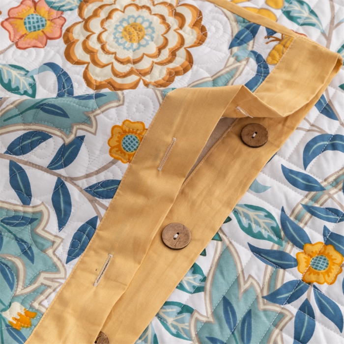 91家纺网 家纺一手货源 找家纺 优乐家纺 2023新款全棉印花绗绣系列2 单枕套 秋季物语