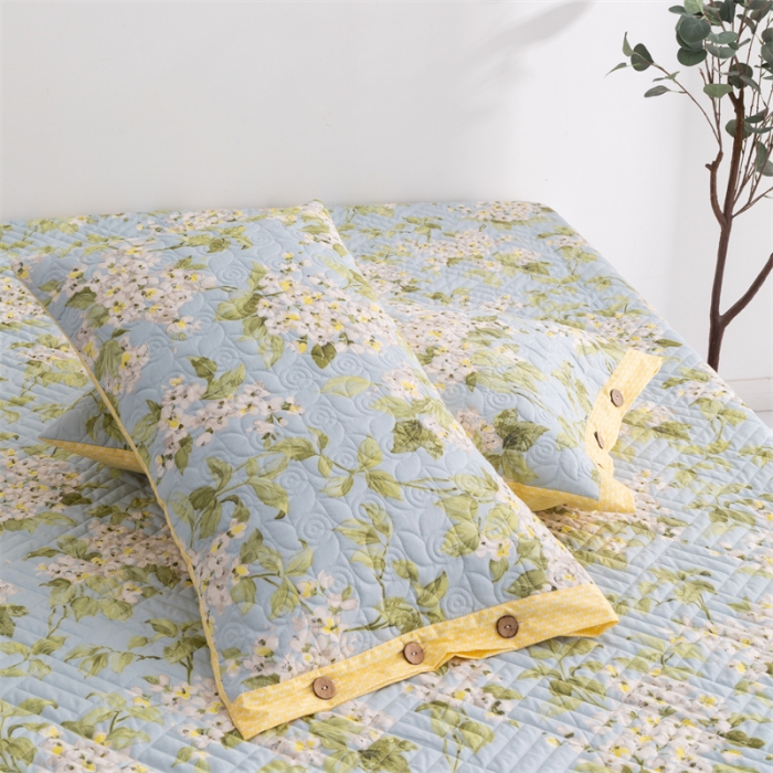 91家纺网 家纺一手货源 找家纺 优乐家纺 2023新款全棉印花绗绣系列2 单枕套 蜀绣