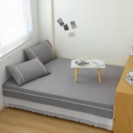 91家纺网 家纺一手货源 找家纺 （总）金艾草 2023新款40S全棉纯棉纯色榻榻米床盖