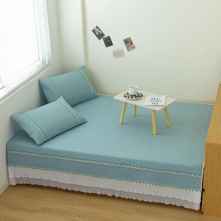 91家纺网 家纺一手货源 找家纺 （总）金艾草 2023新款40S全棉纯棉纯色榻榻米床盖