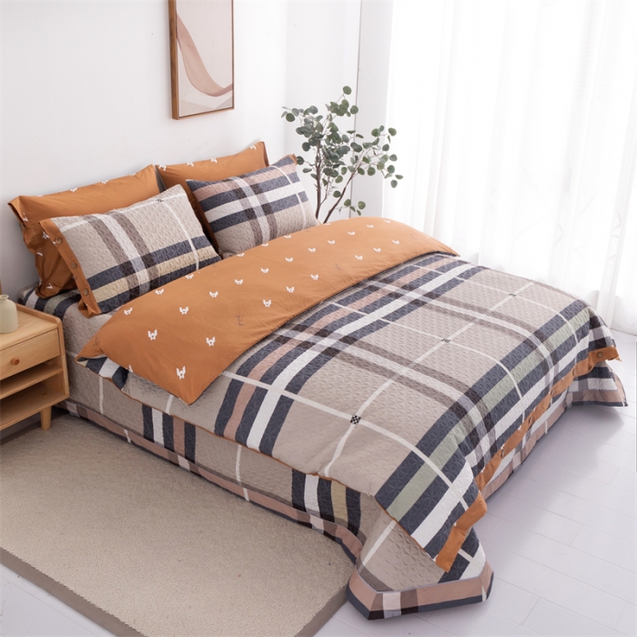 91家纺网 家纺一手货源 找家纺 优乐家纺 2023新款全棉印花绗绣2 四件套 伯爵